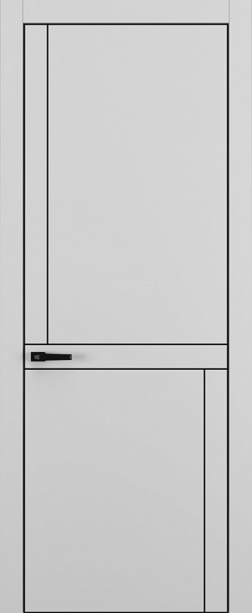 Квалитет K20 ALU Black Серый матовый Без наличника Компланарный Avers